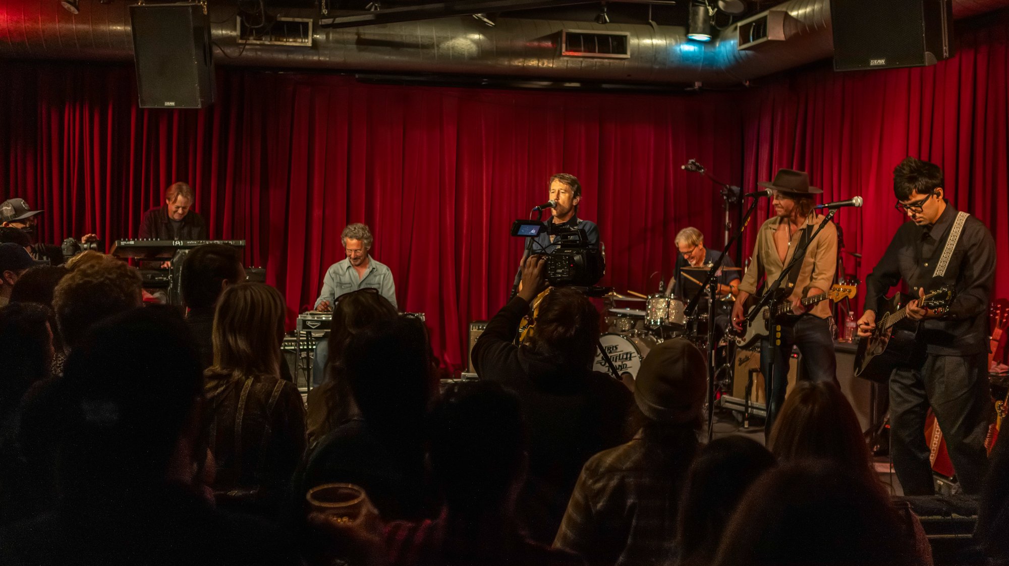 Live performance crowd at Clearmountain's Berkeley Street Studios Santa Monica, up to 180 guests