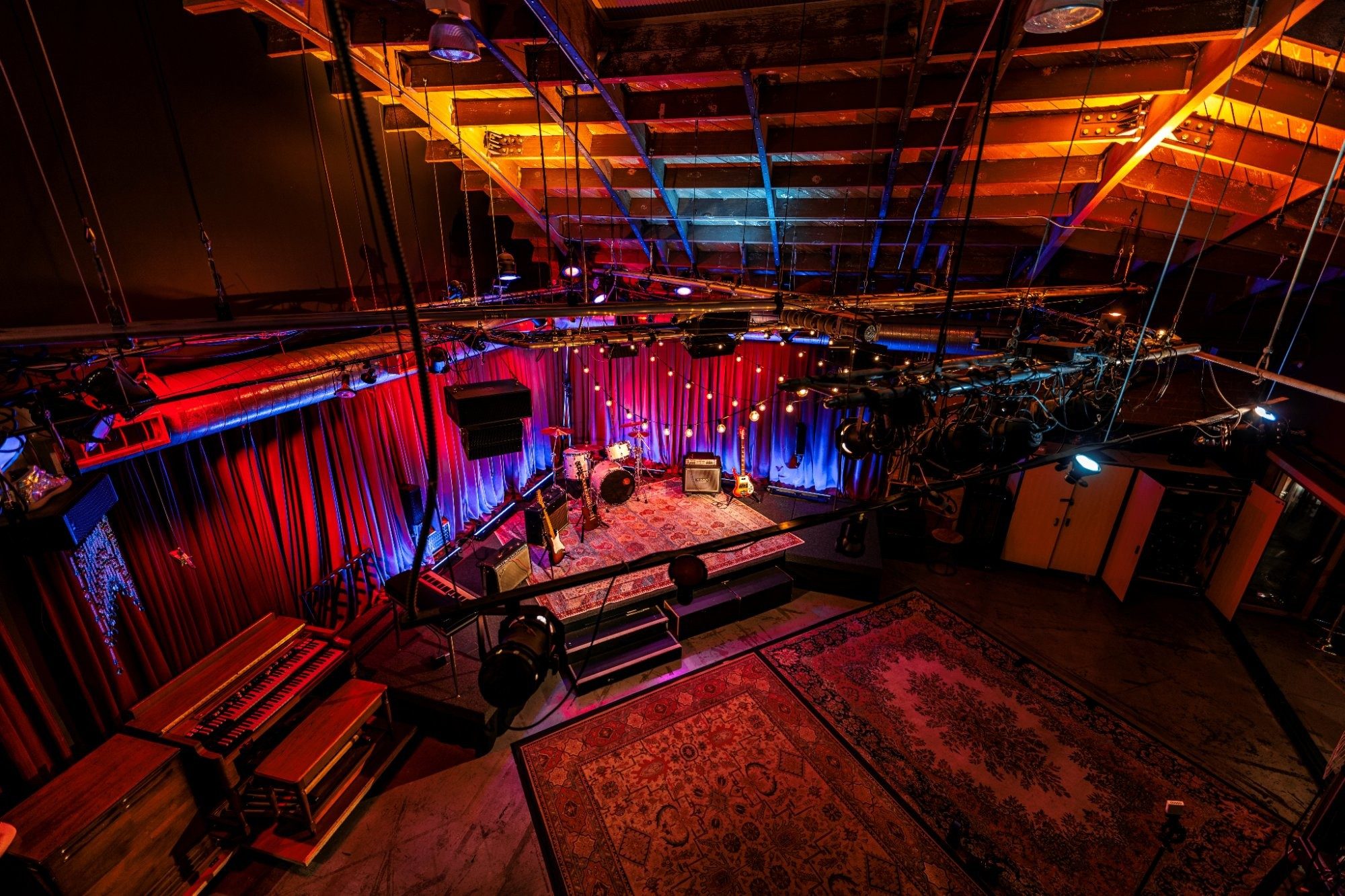 Bird's eye view of The Live Room at Clearmountain's Berkeley Street Studios Santa Monica