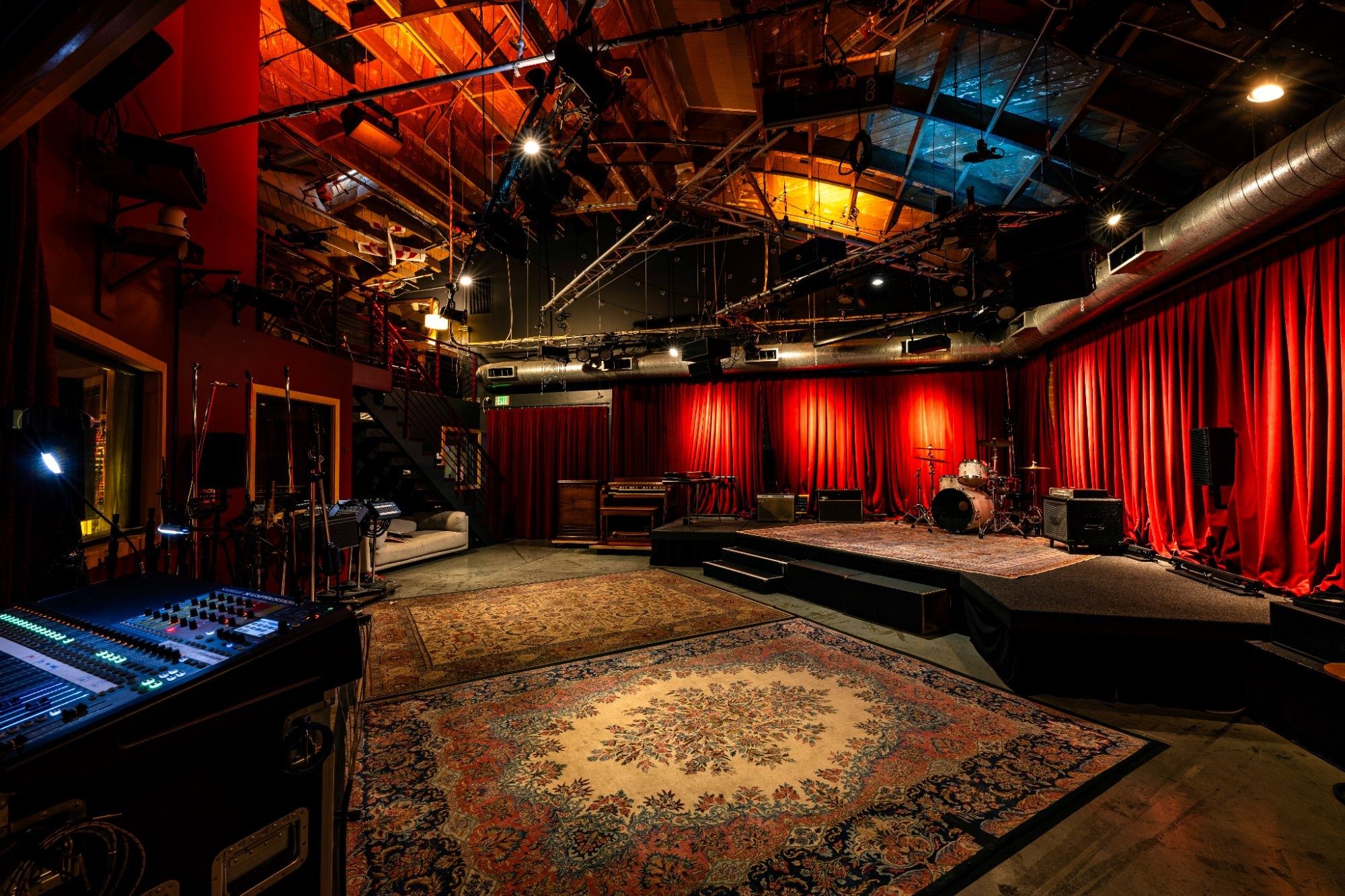 Studio A Live Room at Clearmountain's Berkeley Street Studios, 180-capacity performance venue Santa Monica